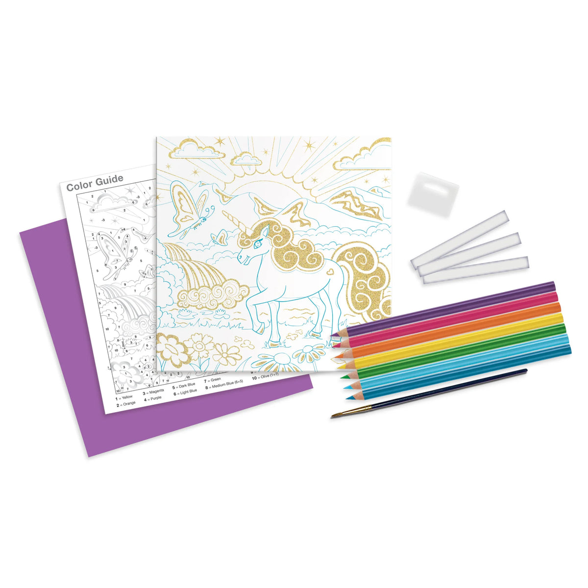 Unicorn Foil Fun PBN Unicorn Foil Fun PBN