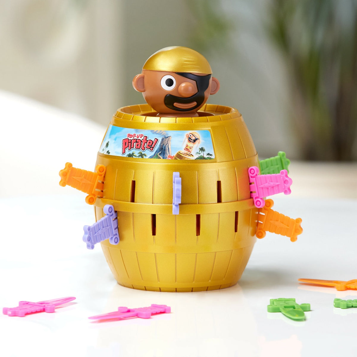 KandyToys Gioco Del Pirata Pop Up - Classico Gioco Da Tavolo Con Pirata Che Salta, 36 Cm, Multicolore, Per Bambini