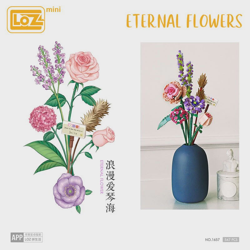 LOZ Violet Bouquet 1672 – Toy Soup
