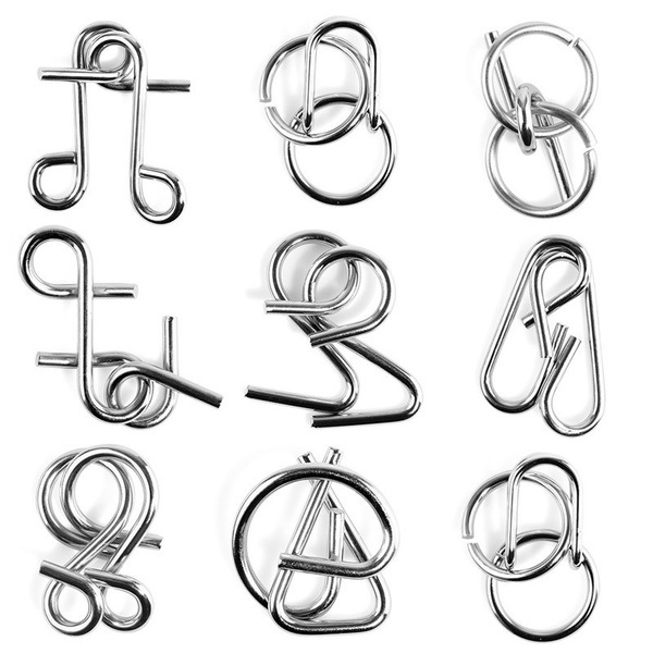 Brain Teasers Metal Wire Puzzle Toys Assorted Metal Puzzle - Temu Australia