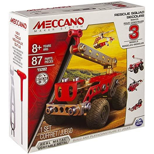 Meccano Boys 3 Models Set 2-in-1 Plane Building Kit